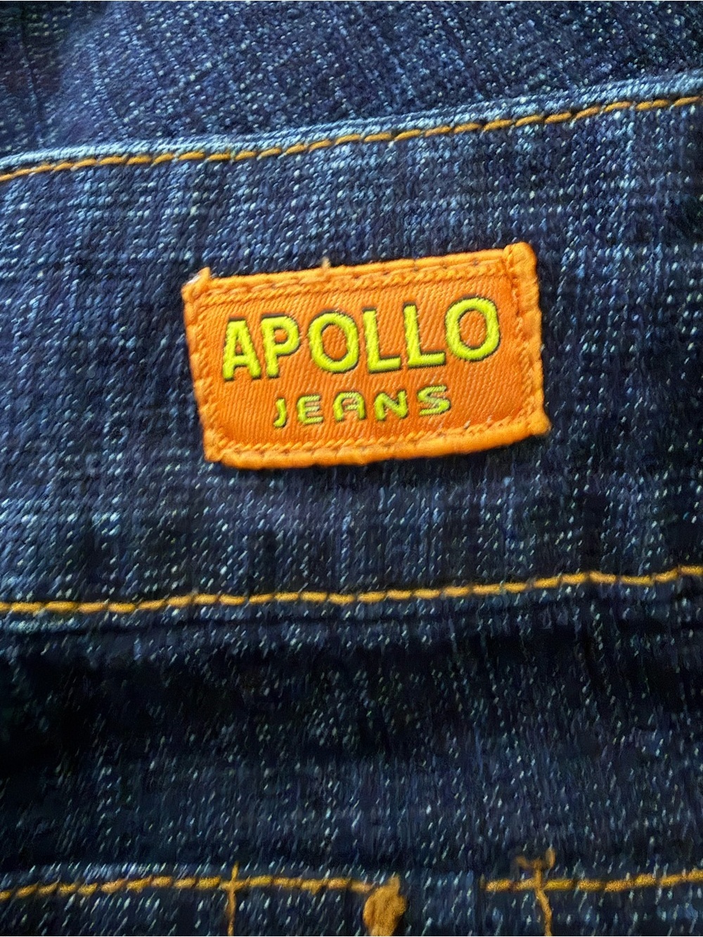 Apollo Jeans 90s/ Y2K Asymmetrical Crossover Waist Bootcut Jeans Size 9/10 - Picture 12 of 12